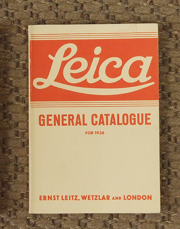 Leica catalogo 1936